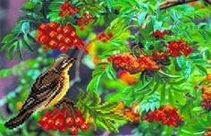 Матренин посад (Россия) Дрозд - рябинник 4083, 18x28 см от