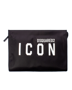 клатч DSQUARED2 POM0019 UNI черный