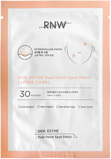RNW~Гидроколлоидные патчи от постакне~Der.Esthe Dual Derm Spot Patch After Care
