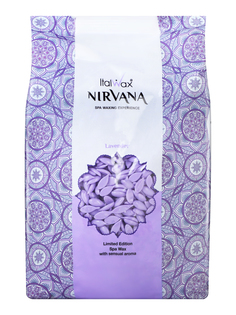 Воск для депиляции Italwax Nirvana пленочный, в гранулах, горячий, лаванда, 1 кг
