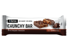 ёбатон Протеиновый батончик Crunchy Bar 40г Шоколад (коробка 20шт) Ё|батон