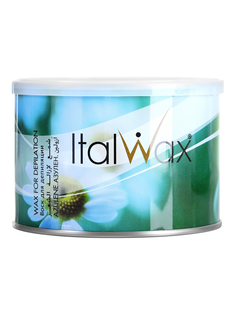 Воск для депиляции Italwax горячий, жидкий, для удаления волос, в банке, азулен, 400 мл