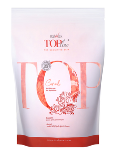 Воск для депиляции Italwax Top Line пленочный, в гранулах, горячий, коралл, 750 г