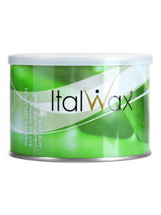 Воск для депиляции Italwax горячий, жидкий воск для удаления волос, в банке, алоэ, 400 мл
