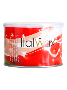 Воск для депиляции Italwax горячий, жидкий, для удаления волос, клубника, 400 мл