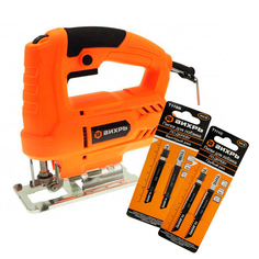 Лобзик электрический ВИХРЬ ЛЭ-55 + набор пилок 4 шт.