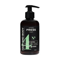 Шампунь для волос гель для душа 2в1 Press Gurwits Perfumerie мужской Pour Homme №4
