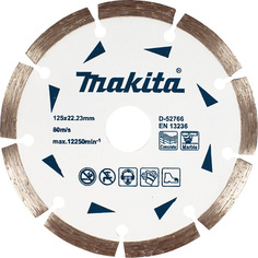 Диск алмазный 125х22,23 мм сегментный Makita, D-52766, по граниту