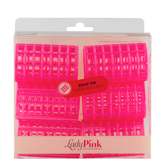 Бигуди с зажимом LADY PINK BASIC D 42 розовые 6 шт