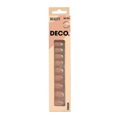 Набор накладных ногтей `DECO` FEROSH blue french (24 шт + клеевые стикеры 24 шт)
