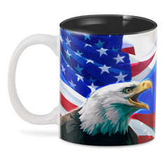 3D кружка Printio ☆russia vs united states☆ 330 мл