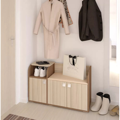 Тумба для обуви "Ивушка 5" punto бежевая No Brand