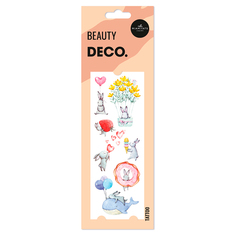Татуировка для тела DECO WATERCOLOR STORY by MIAMITATS переводная (Rabbits)