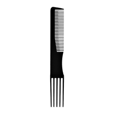 Расческа-гребень для волос LADY PINK BASIC PROFESSIONAL карбоновая с вилкой 19 см