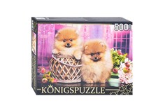 Пазлы Königspuzzle Два померанских шпица, 500 элементов ШТK500-3578
