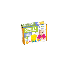 Набор для сортировки с пинцетом «Сортер стаканчики: животные» Забияка