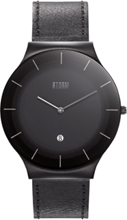 Наручные часы мужские Storm XENU LEATHER SLATE BLACK 47476/SL/BK