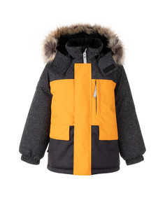 Куртка детская KERRY K22842 MC цв. черный; желтый р. 134