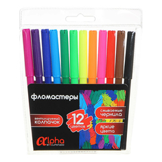 Фломастеры ClipStudio Sweet Alpha Premium смываемые 12 цветов