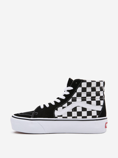 Кеды женские Vans Sk8-Hi Platform 2 Checkerboard, Черный, размер 38