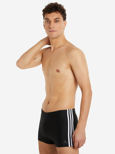 Плавки-шорты мужские adidas 3-Stripes, Черный, размер 48-50
