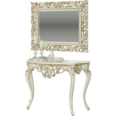 Консоль Мэри Консоль КН-01 с зеркалом ЗК-04, цвет слоновая кость Meri