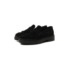 Замшевые пенни-лоферы Santoni