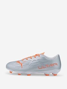 Бутсы для мальчиков PUMA Ultra 4.4 FG/AG Jr, Серебряный, размер 32