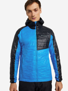 Куртка утепленная мужская Columbia Platinum Peak Hooded Jacket, Голубой, размер 48-50