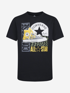 Футболка для мальчиков Converse Kicks All Star, Черный, размер 147