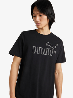 Футболка мужская PUMA ESS+ Big Outline, Черный, размер 48-50