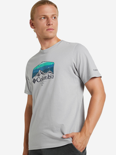 Футболка мужская Columbia Path Lake Graphic Tee II, Серый, размер 48-50