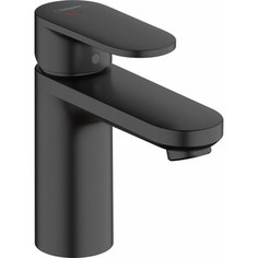 Смеситель для раковины Hansgrohe Vernis Blend с донным клапаном, черный матовый (71585670)