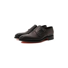 Кожаные монки Santoni