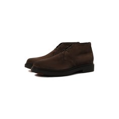 Замшевые ботинки Santoni