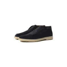 Замшевые ботинки Santoni