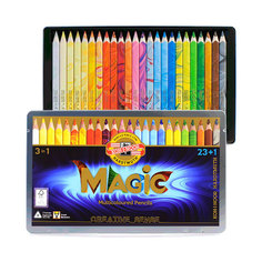 Набор цветных трехгранных карандашей Koh-i-noor Magic 24 цвета