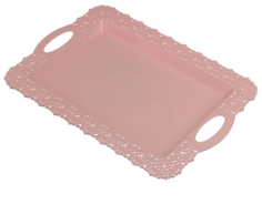 Поднос Ажур 30,5х43 см (чайная роза) Idea