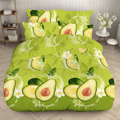 Пододеяльник евро 200х220 см бязь Авокадо Fresh Ивановотекстиль
