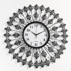 Часы настенные, : Ажур, Сияние страх, плавный ход, d=22 см, 57 х 57 см Quartz