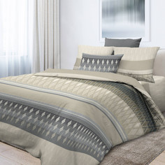 Простыня 140х200 на резинке бязь Billund бежевый (борт 20 см) Ивановотекстиль