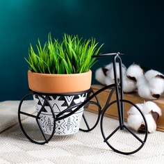 Кашпо "Велосипед" 9*9см на мет подставке Take It Easy