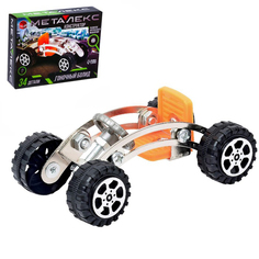 Конструктор металлический «Гоночный автомобиль», 34 детали Unicon