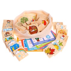 Лото "Времена Года" 24 детали 1-75 Томик