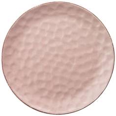 Набор из 6 тарелок Lefard 24 см, коллекция "Отражение" розовая пудра
