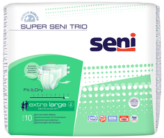 Подгузники для взрослых Super SENI trio extra large, 10 шт.