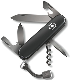 Нож Victorinox Spartan, 91 мм, 12 функций, черный
