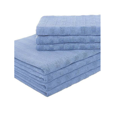Полотенце банное отельное (70140; махра 450гр) STRIPS denim Хлопковый Край