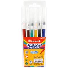 Набор фломастеров Luxor "Coloring", арт. 233885, 6 цв х 10 упак.
