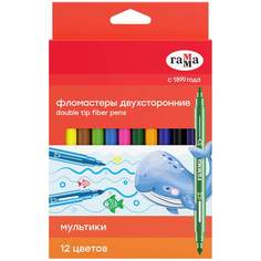 Набор фломастеров Гамма "Мультики", арт. 321654, 12 цв х 3 упак. Gamma